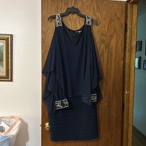Betsy & Adam Navy Cocktail dress